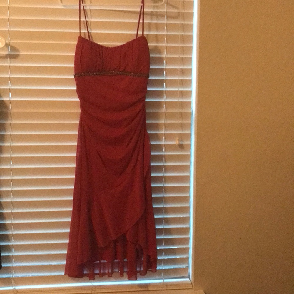 Burn orange dress